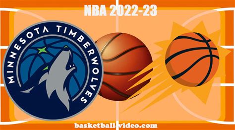 timberwolves vs suns 2023